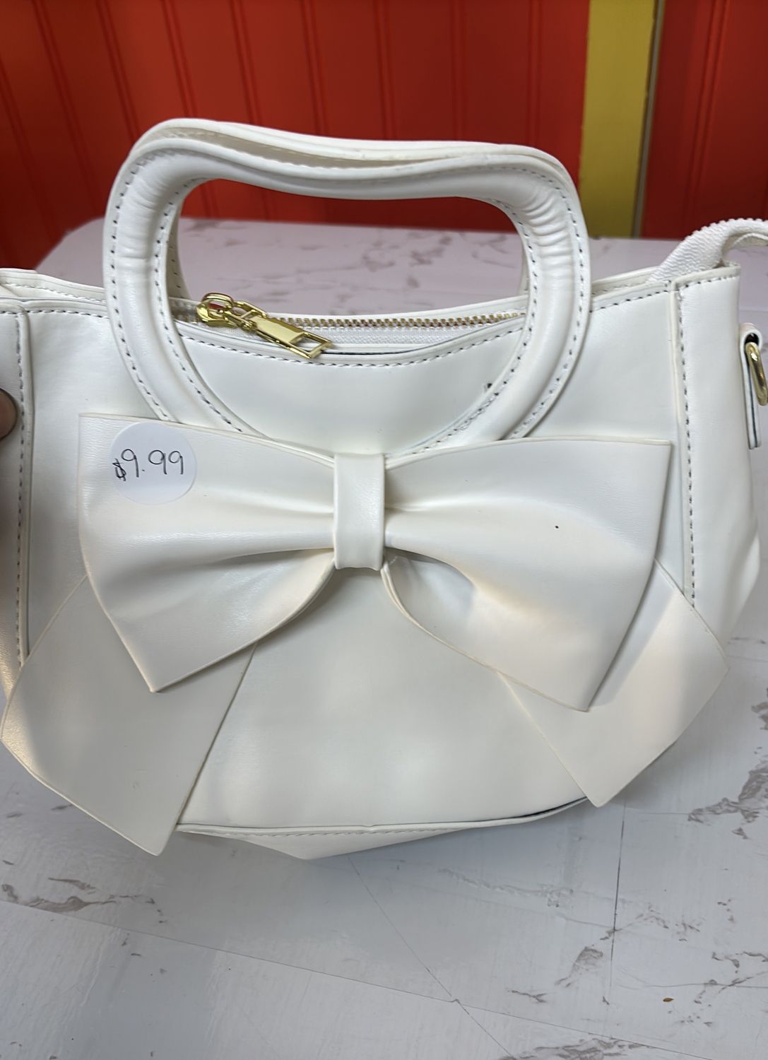White Bowtie Purse