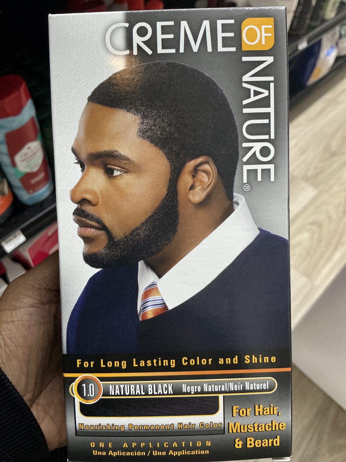 Crème Of Nature Men Gel Color Kit Natural Blk