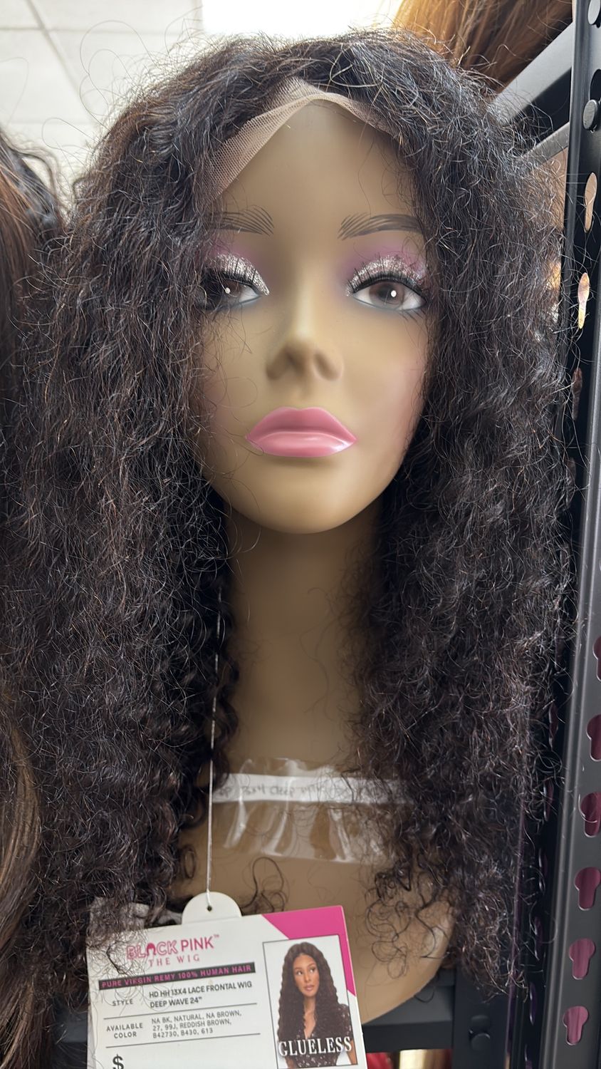 BP Wig Glueless 13X4 Frontal Deep Wave 24