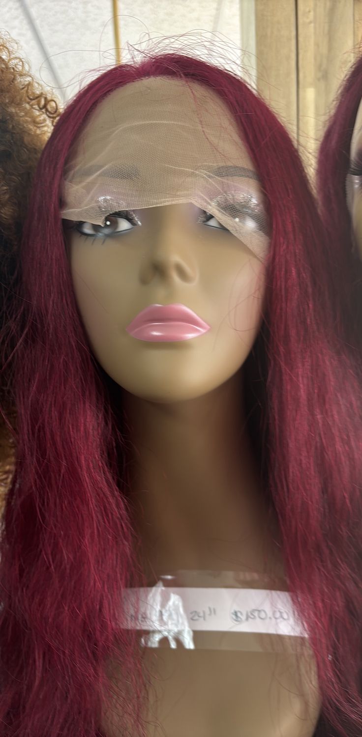 Black Pink Wig 99J 24”