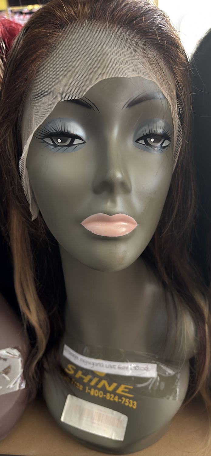 18” straight highlighted lace front