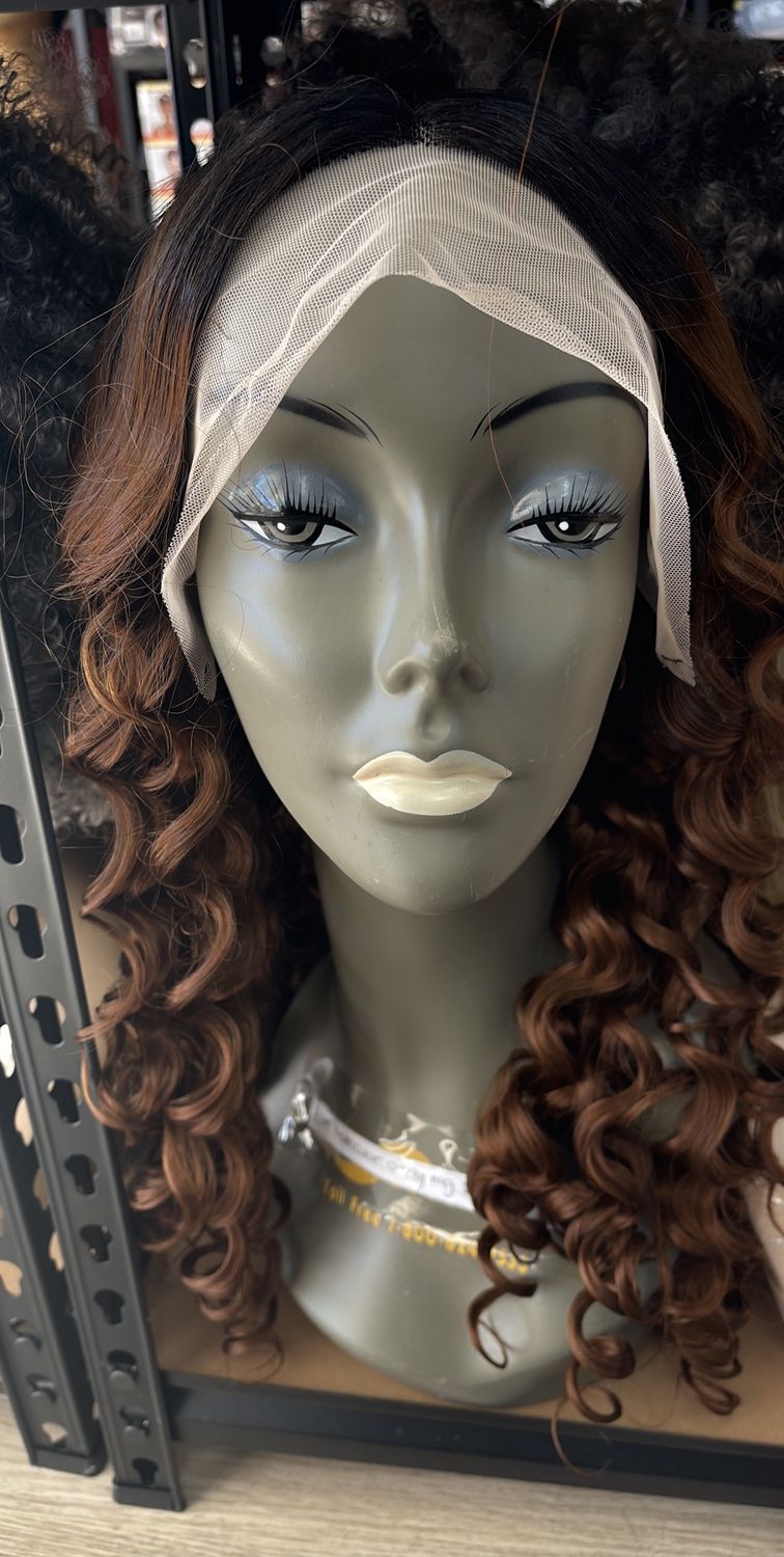 26in multi color curly