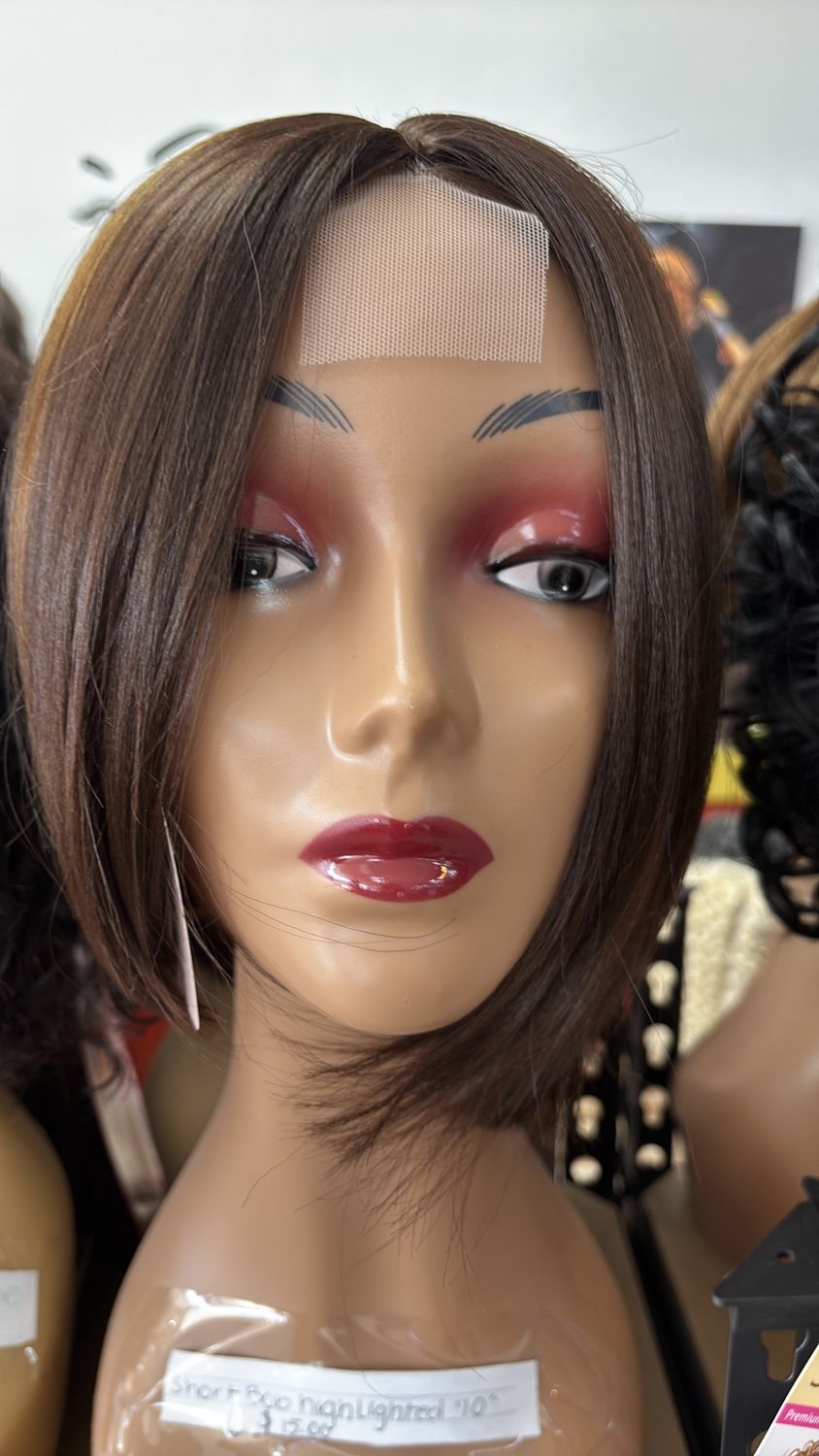 short bob highlighted 10”