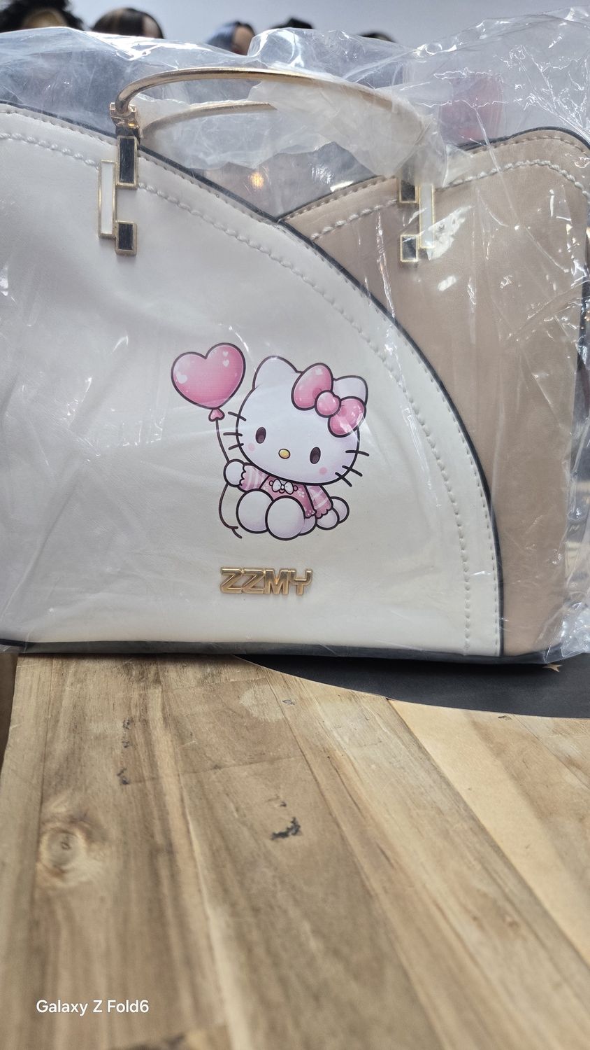 Hello Kitty  Biege and  White