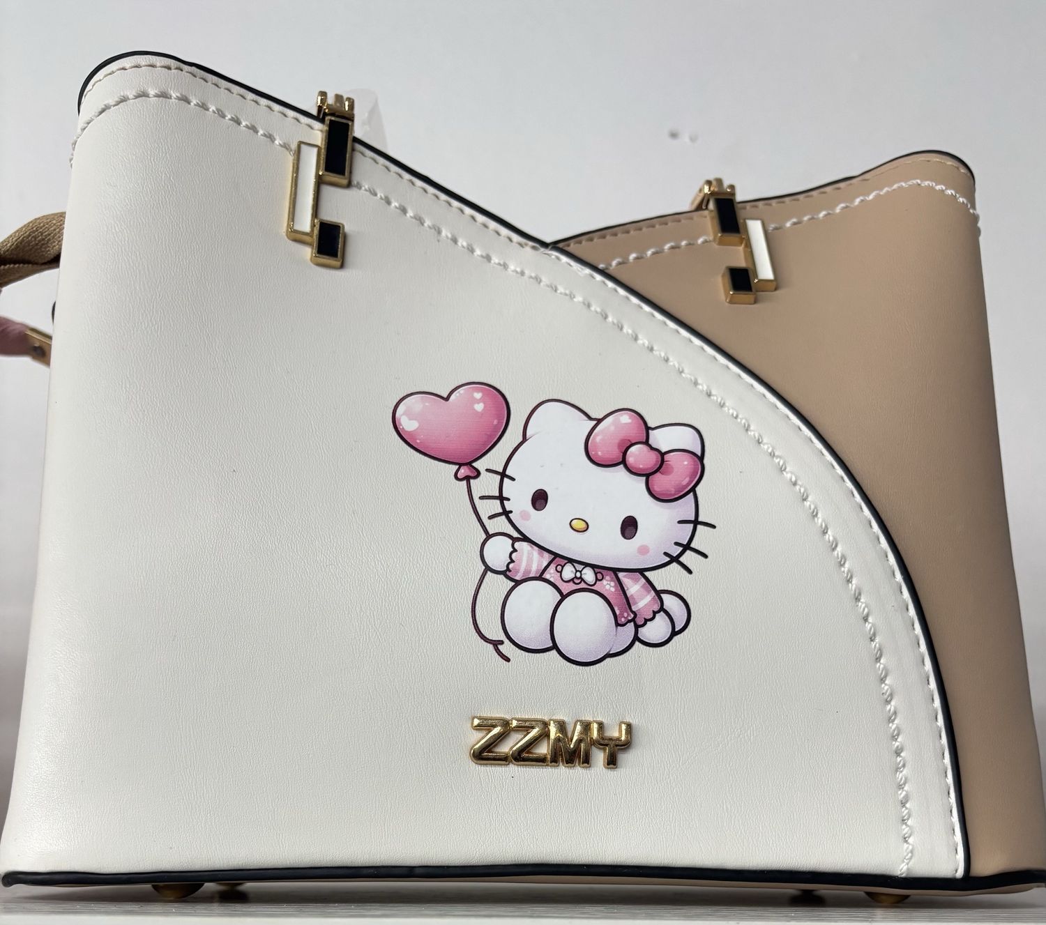 Hello Kitty  Biege and  White