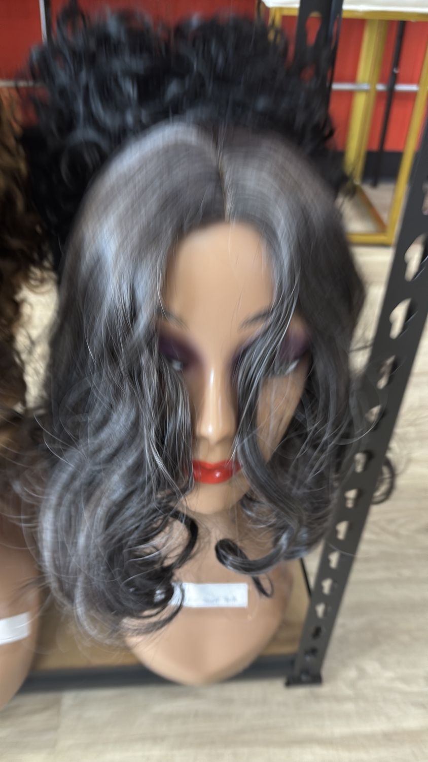 christmas wig 18in short bob wig