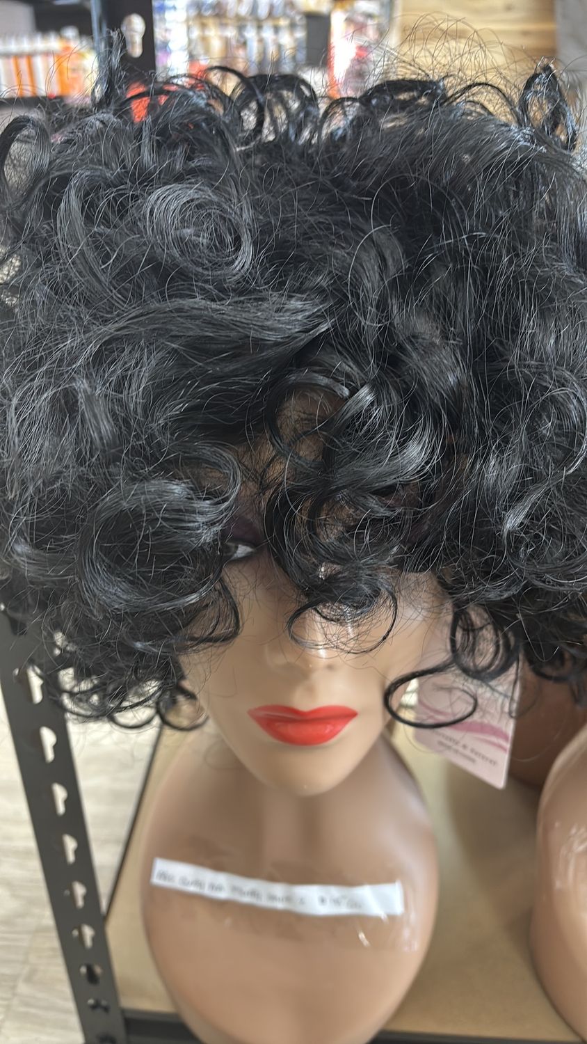 afro curly fluffy wig style #2