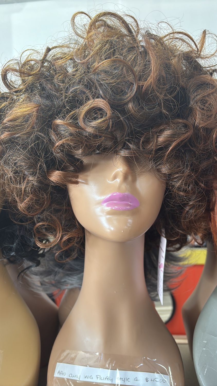 afro curly wig fluffy style 1