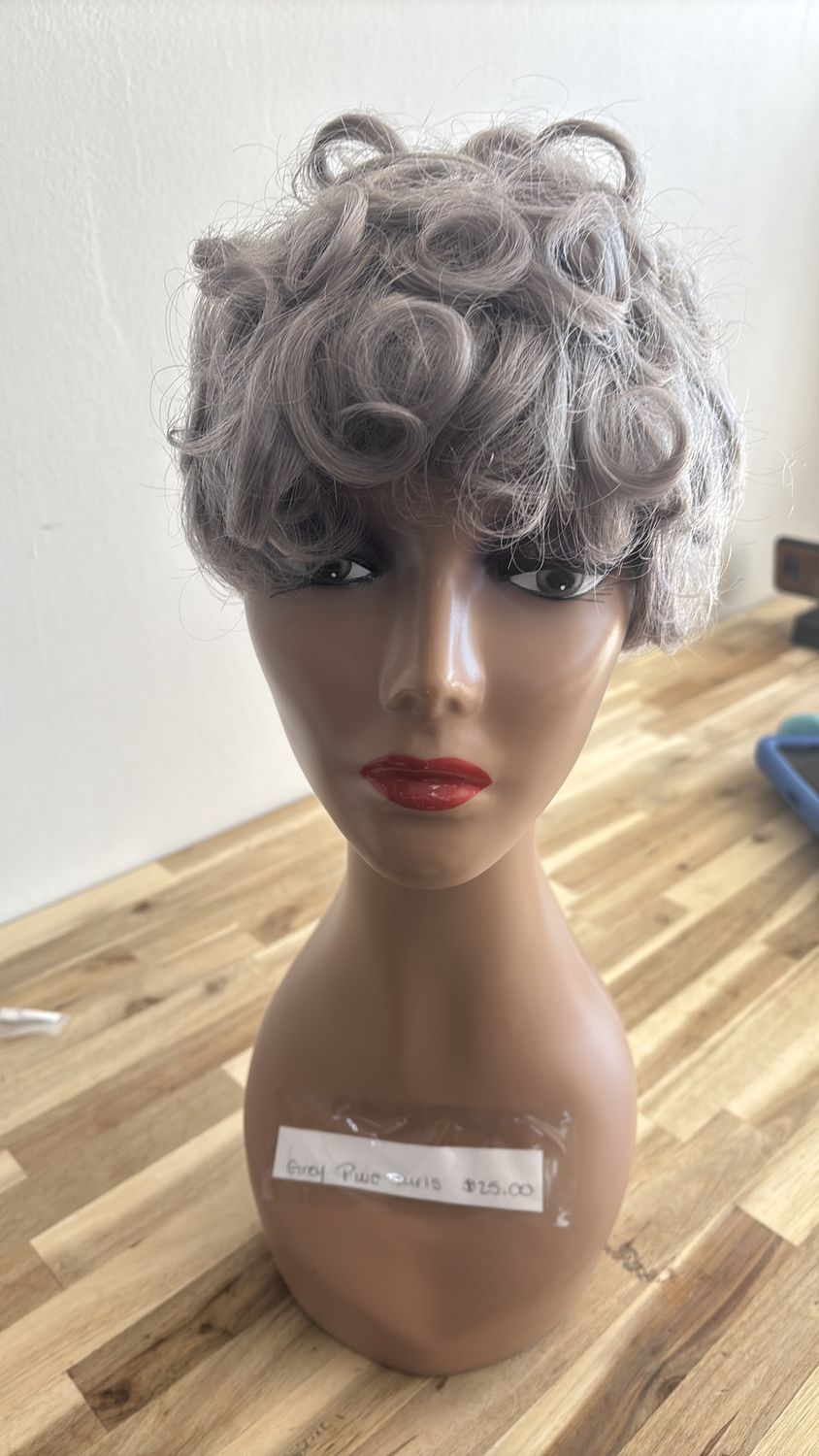 grey pixie curls