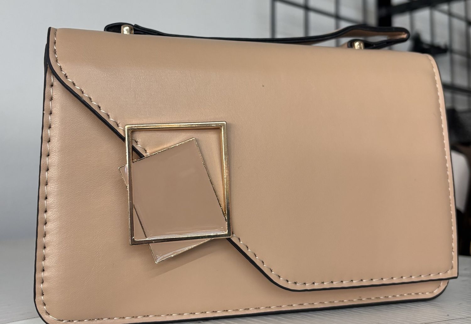 Purse Decorative Clutch Beige