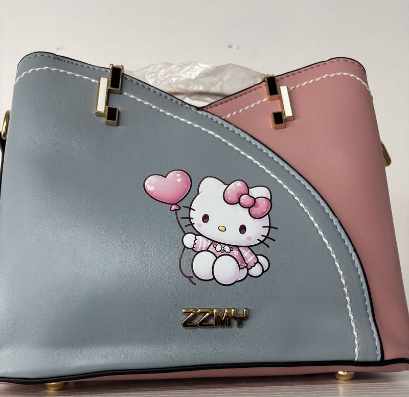 Hello Kitty  Pink and  Gray Purse