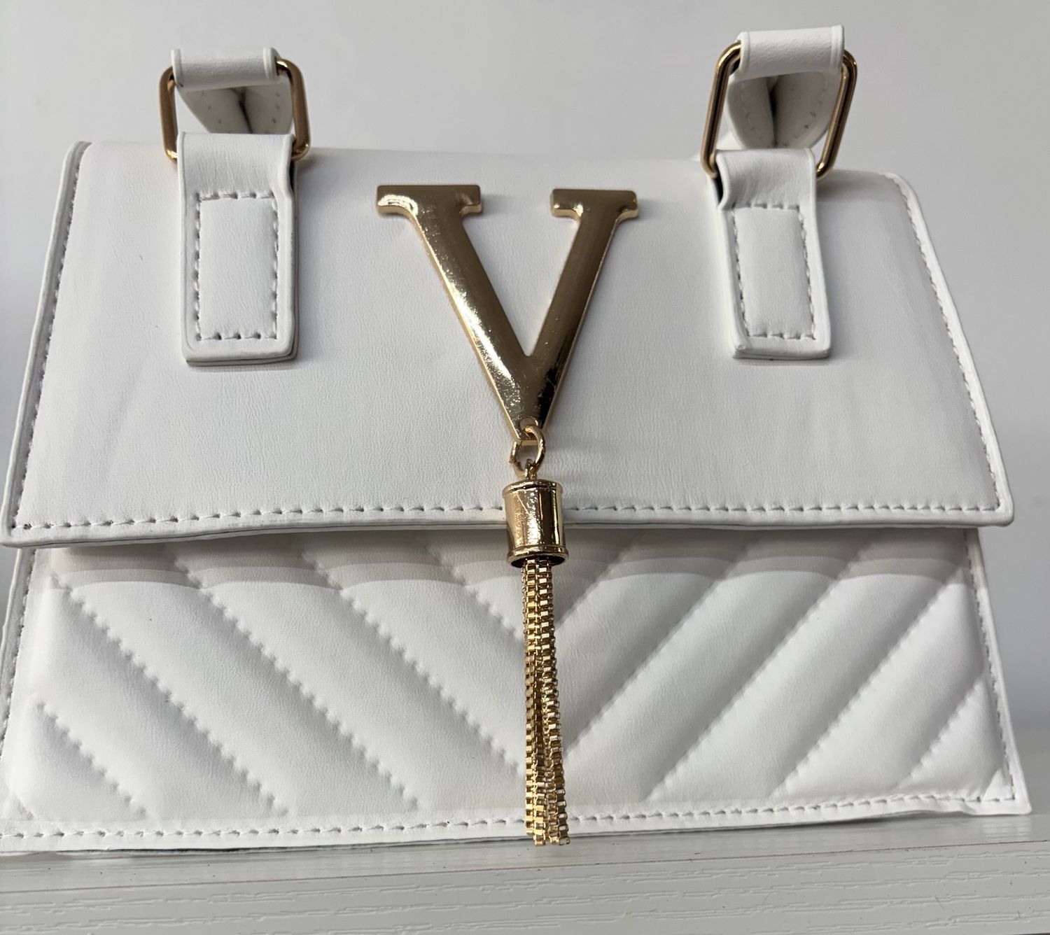 Purse Stylish White Emblem