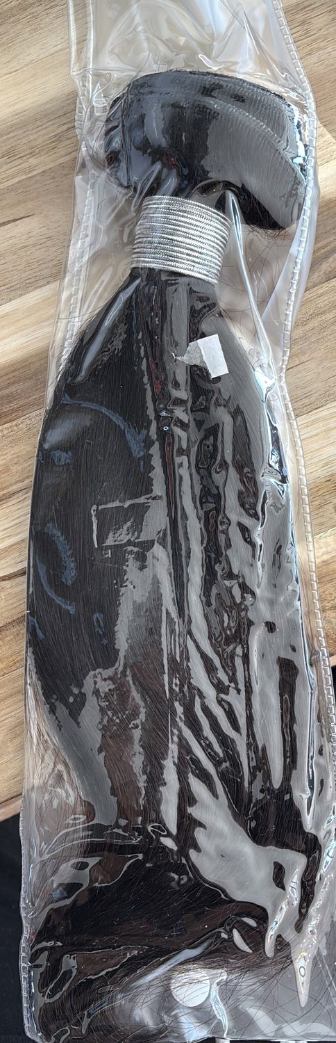 14” human hair straight bundles