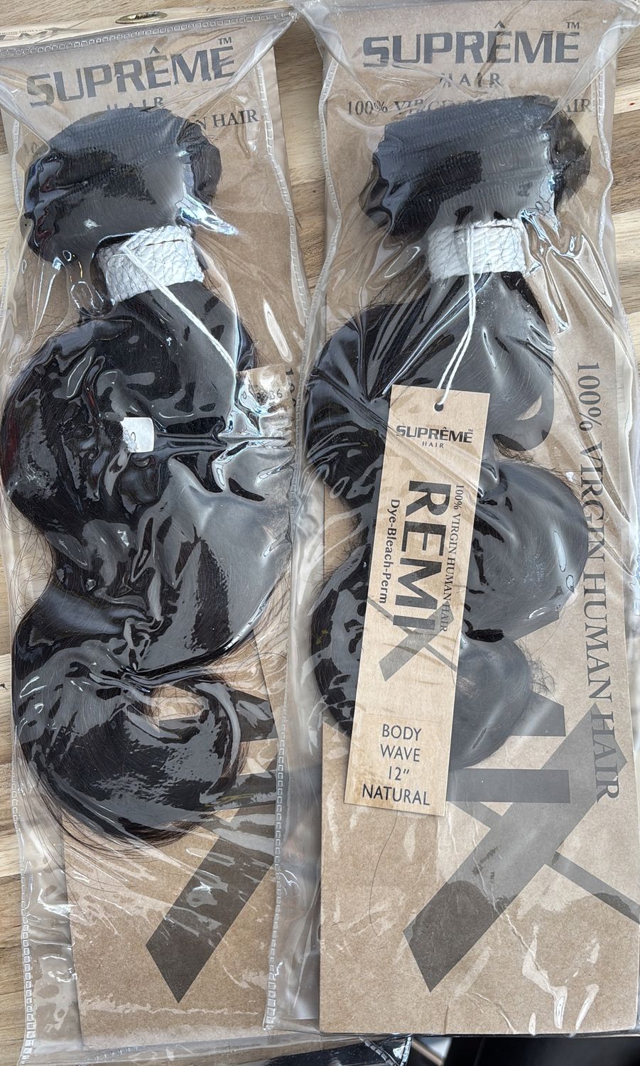 Remi human hair bundles body wave 12”
