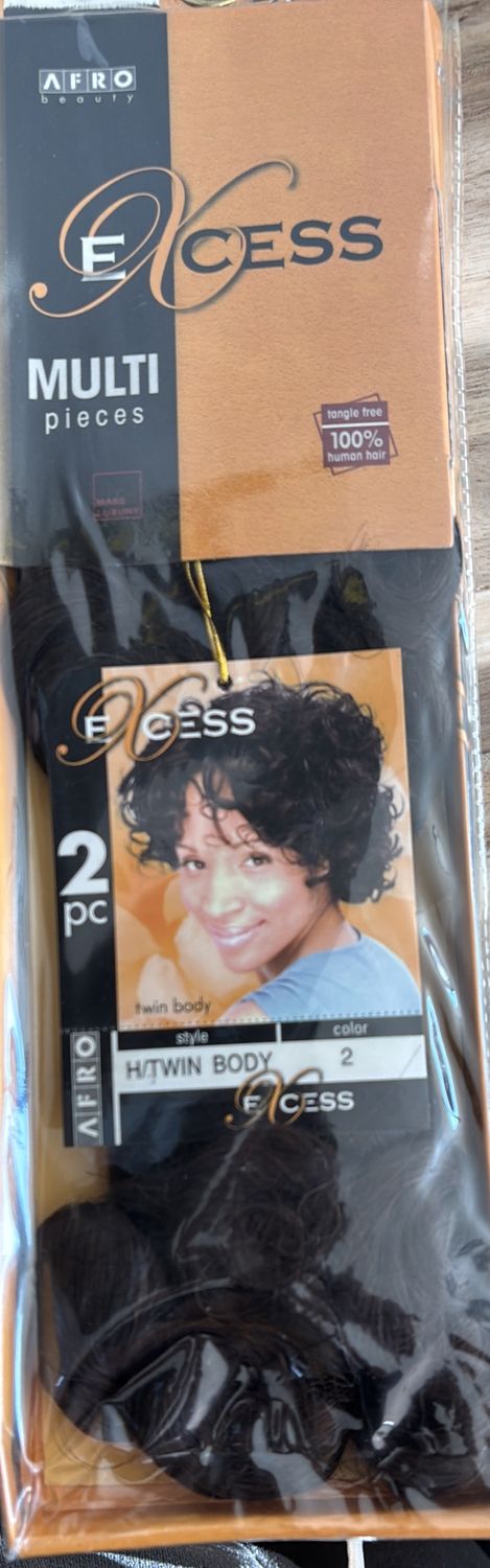 excess 2pc human hair twin body bundle 2