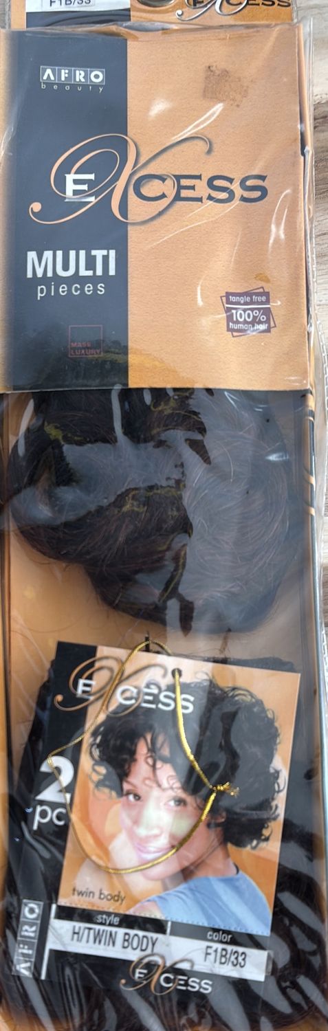excess 2pc human hair twin bodyb F1B/33