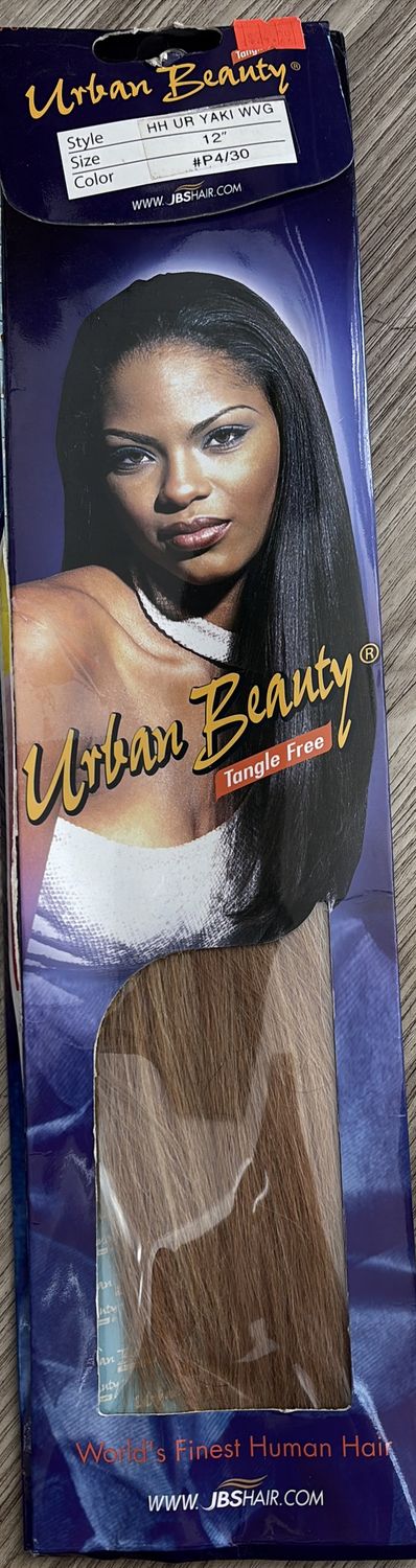 Urban Beauty Human Hair Yaki 12” P4/30