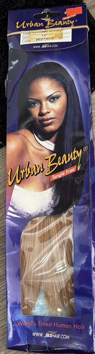 Urban Beauty Human Hair Yaki 12” P27/613
