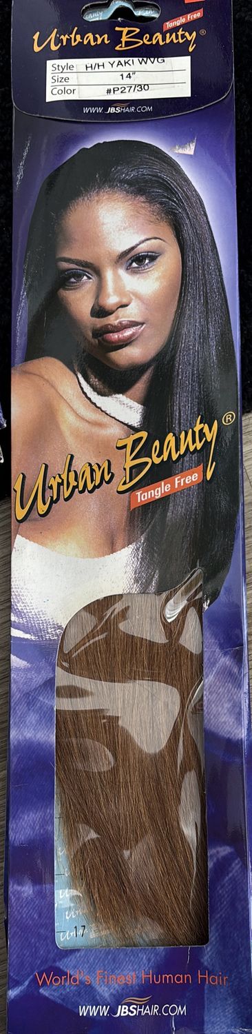 Urban Beauty Human Hair Yaki 14” P27/30