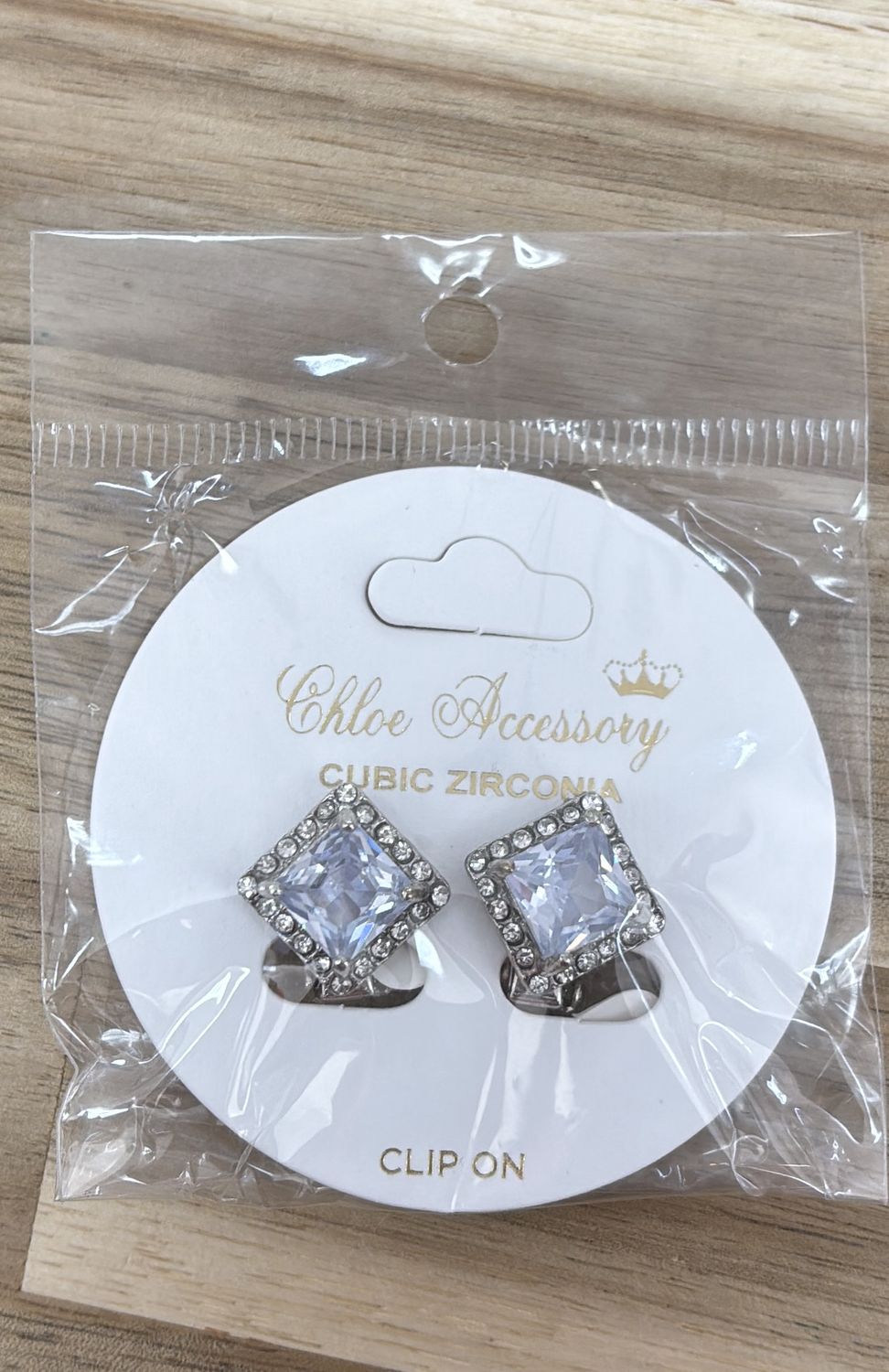 Chloe accessory clip on earrings