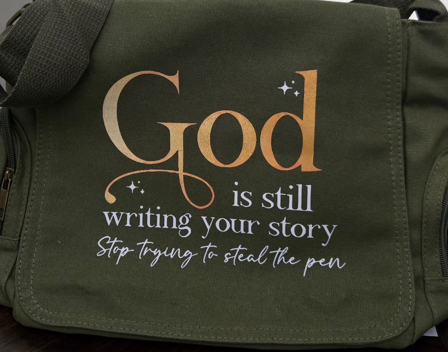 Tote Bag GOD is still wrtng