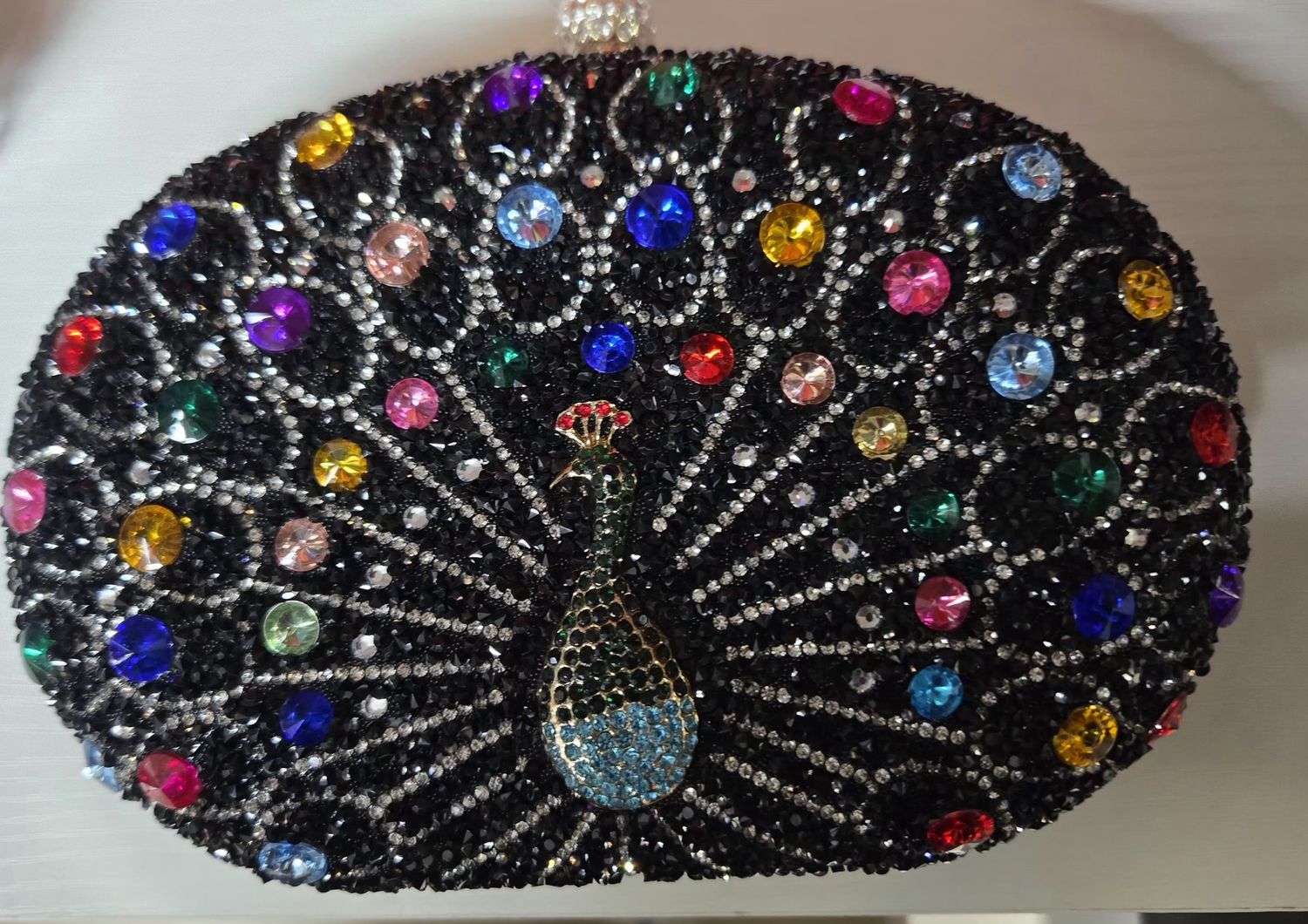 Purse Multi Colored Peacock