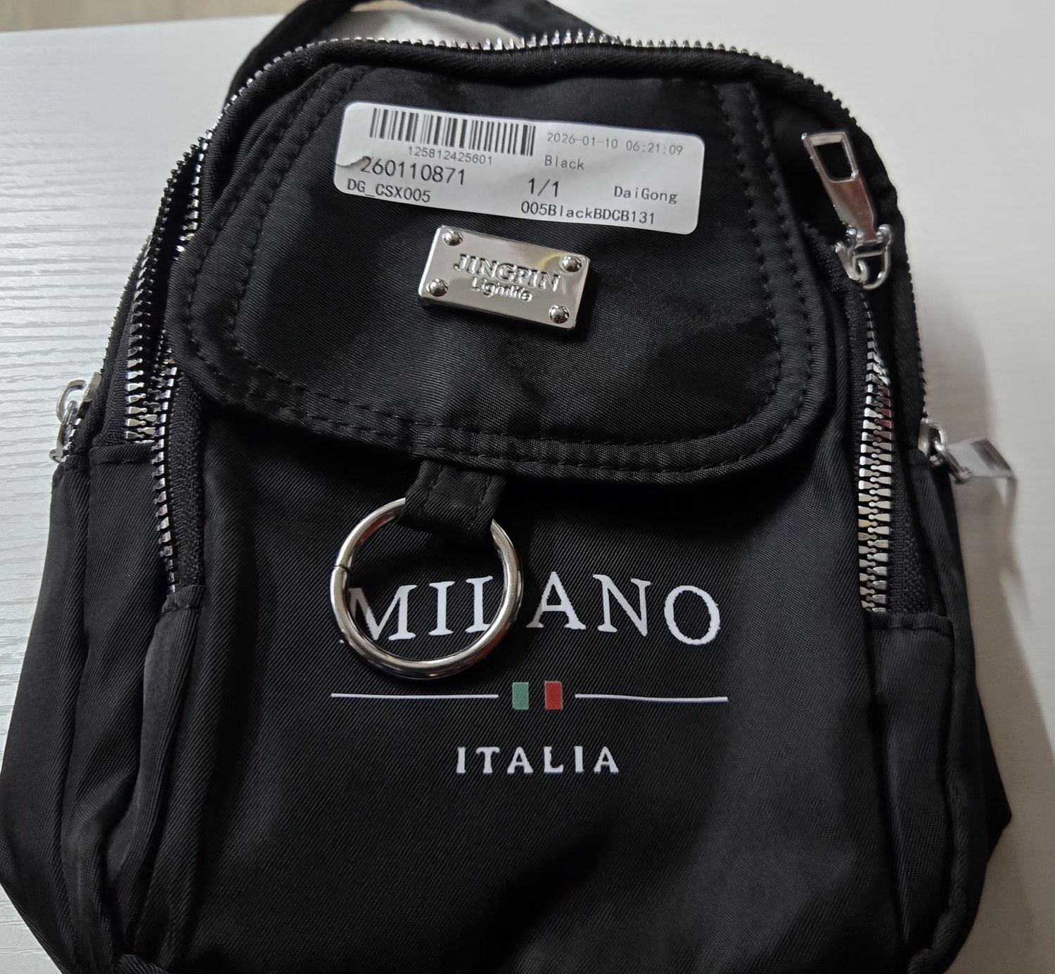  Milano Blk Sm  Cross BodyBag