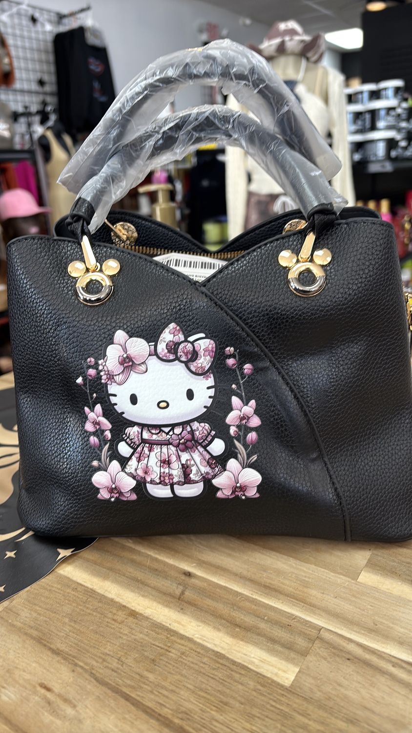 Hello Kitty Purse Black &amp; purple