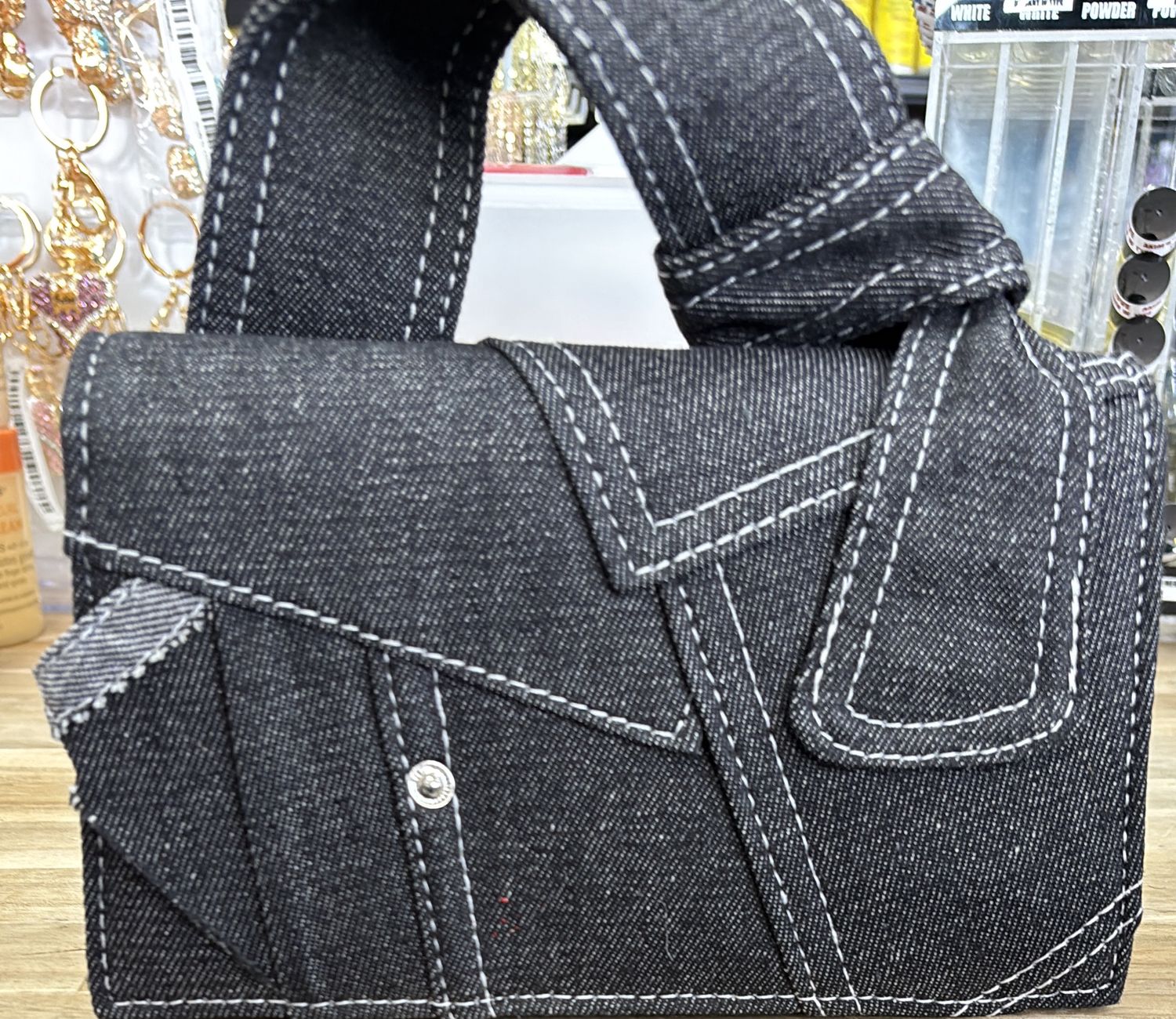 Purse Denim Blk