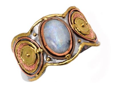 Natural Stone Cuff Bracelet