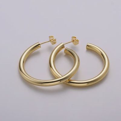 Chunky Gold Hoop Earring
