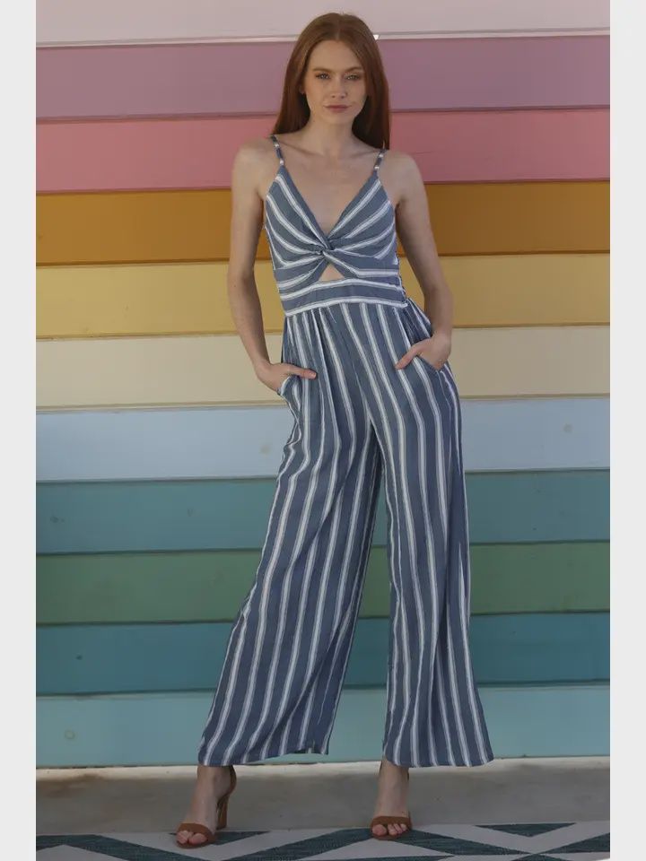 Twist Front Jumpsuit, Size: S