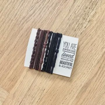 Boho LOVED Hair Ties Set