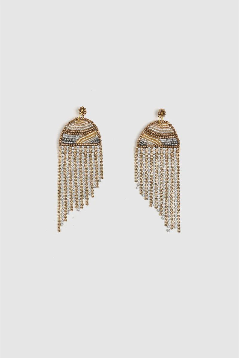 Gold Falls Earring