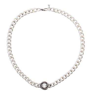 3577 Link Necklace with Crystal