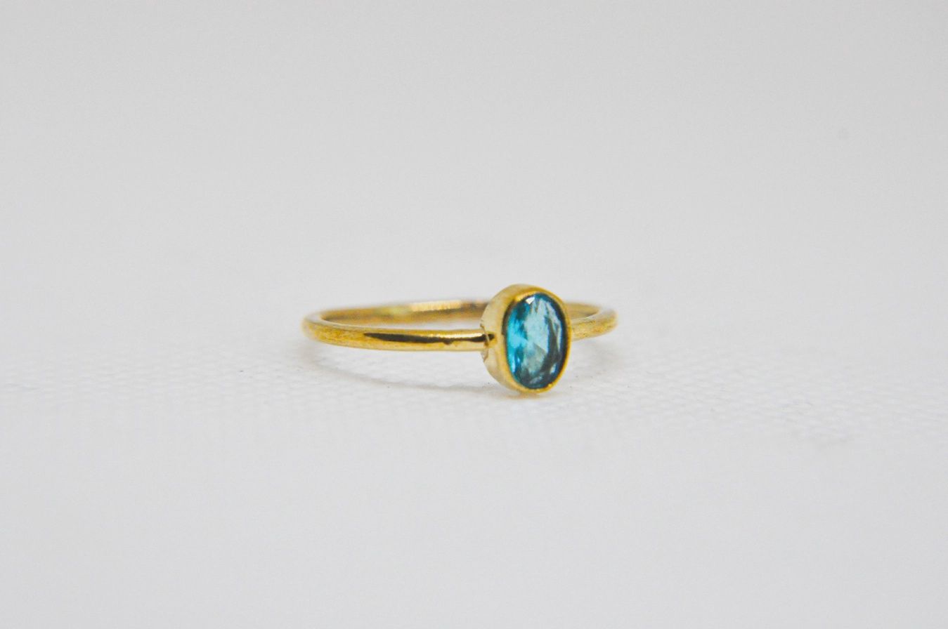 Brass &amp; Gemstone Ring