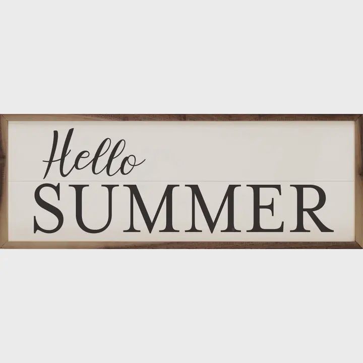 HELLO Summer Sign