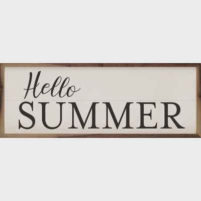 HELLO Summer Sign