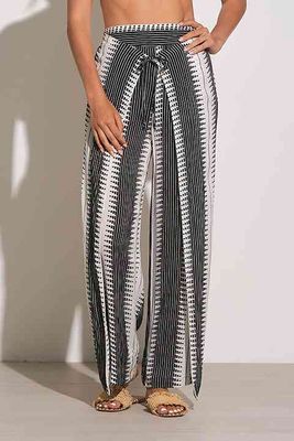 In Black and White Wrap Pant