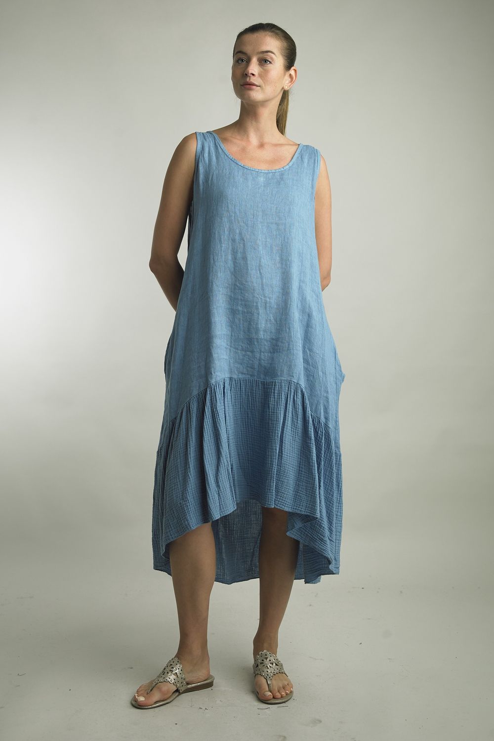 Button Back Dress, Size: S/M