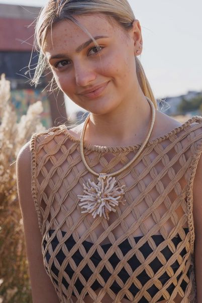 SHELL  JEWELRY, ITEM: CORAL BURST N