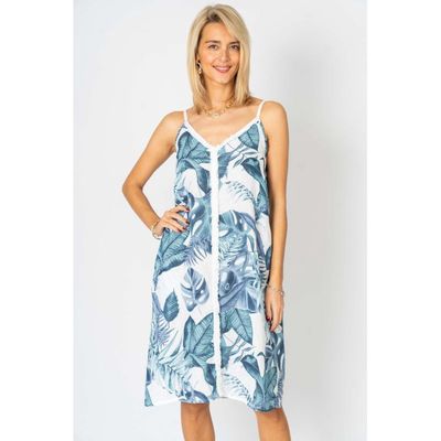 Leaf Print Dress