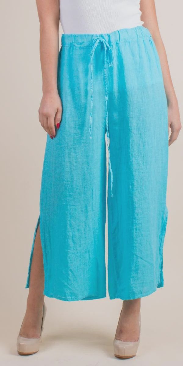 Turq Linen Pant