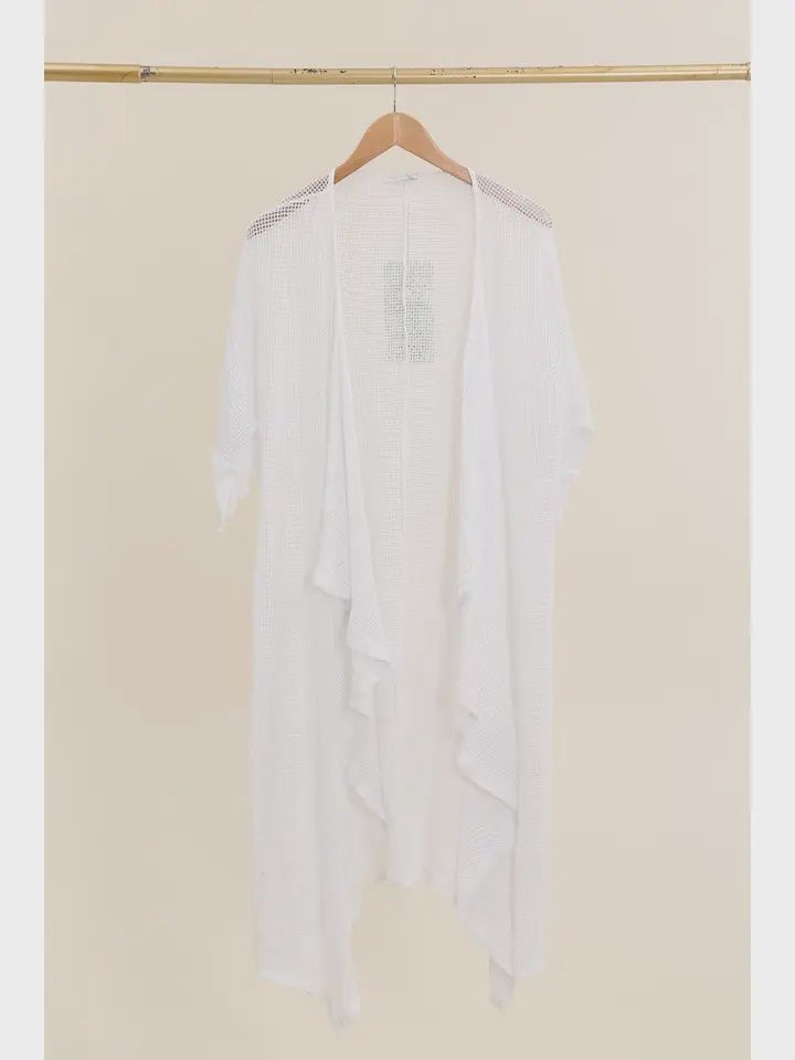 Fishnet Duster O/S, Colour: WHITE