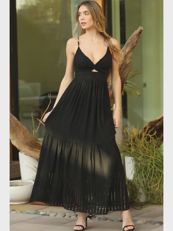 Twist Front Maxi Dress, Size: S