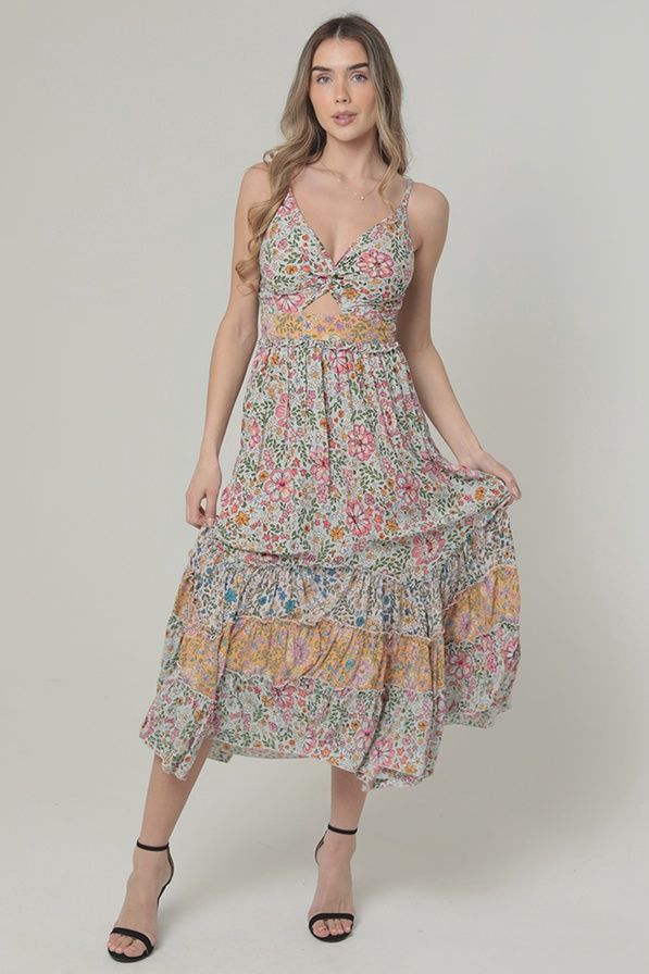 Fairy Patchwork Maxi Dress, Size: S