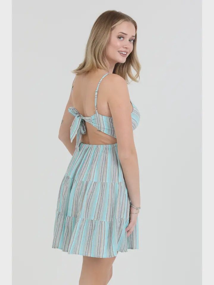 Roxy Striped Sundress, Size: S