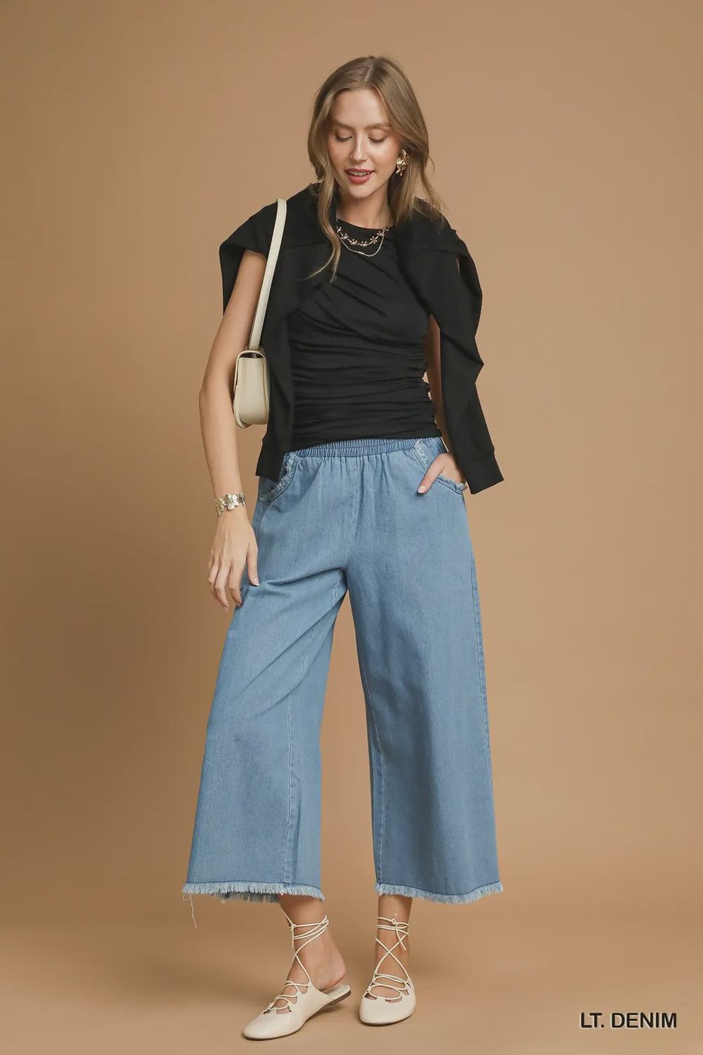 Wide Leg Denim Pant