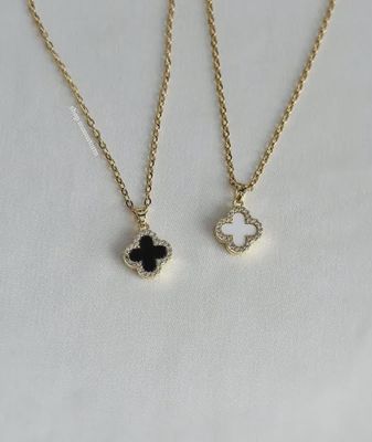 Clover Necklace Reversible