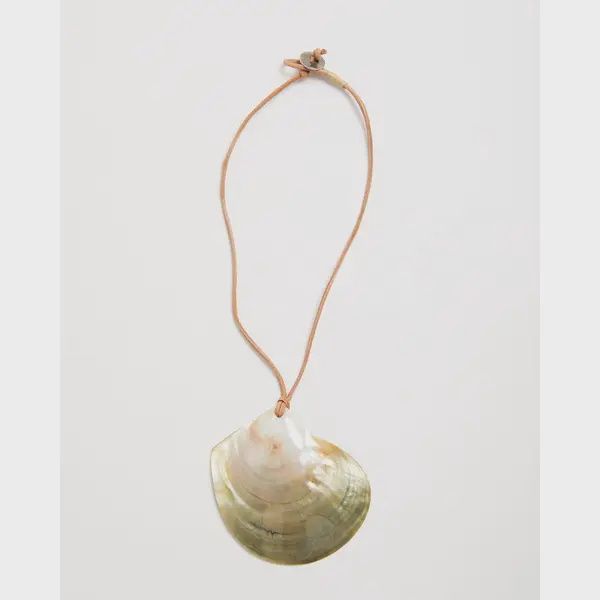 MOP Shell on Cord Necklace
